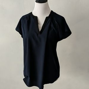 Navy blue vneck shirt